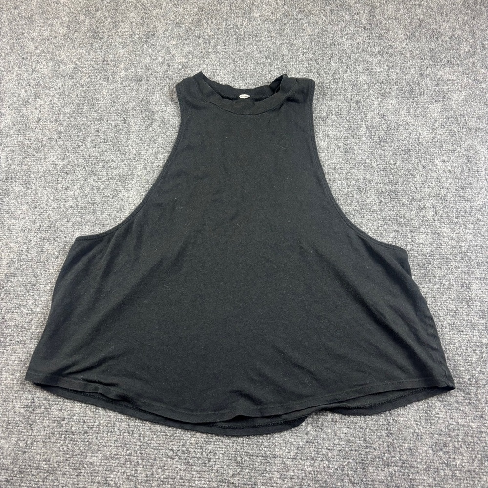 ALO Yoga Black High Neck Tank Top